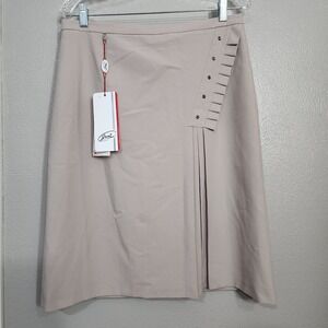 Jumitex Women's Unique Midi Skirt Minimalist Neutral Wardrobe Staple